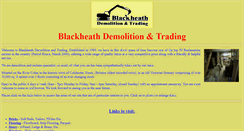 Desktop Screenshot of blackheathdemolitionandtrading.co.uk