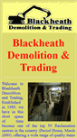 Mobile Screenshot of blackheathdemolitionandtrading.co.uk